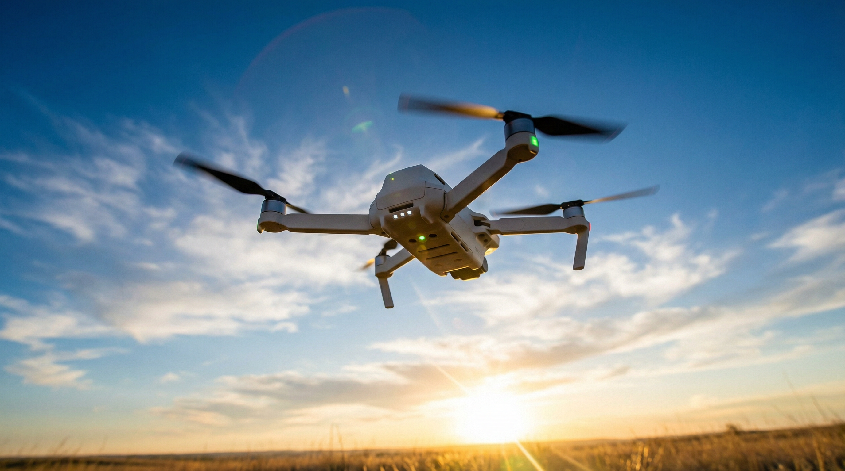 Professionelle Drohne im Einsatz